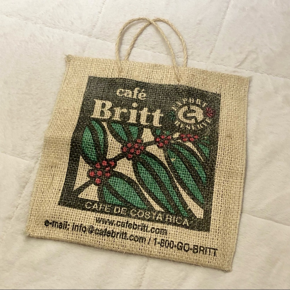 🆕 NWOT Burlap Natural Tote Bag